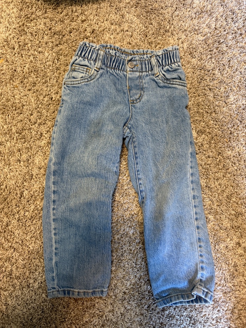 4T Paperbag Waist Girls Jeans